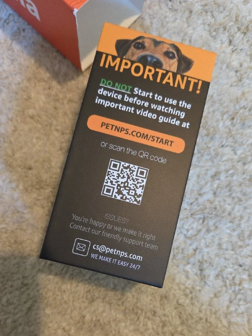 Barking Control Behavior Trainer - Orange